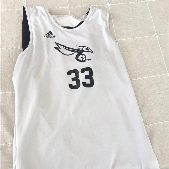 WHITE AND BLACK REVERSIBLE HORNETS JERSEY - Picture 3 of 3